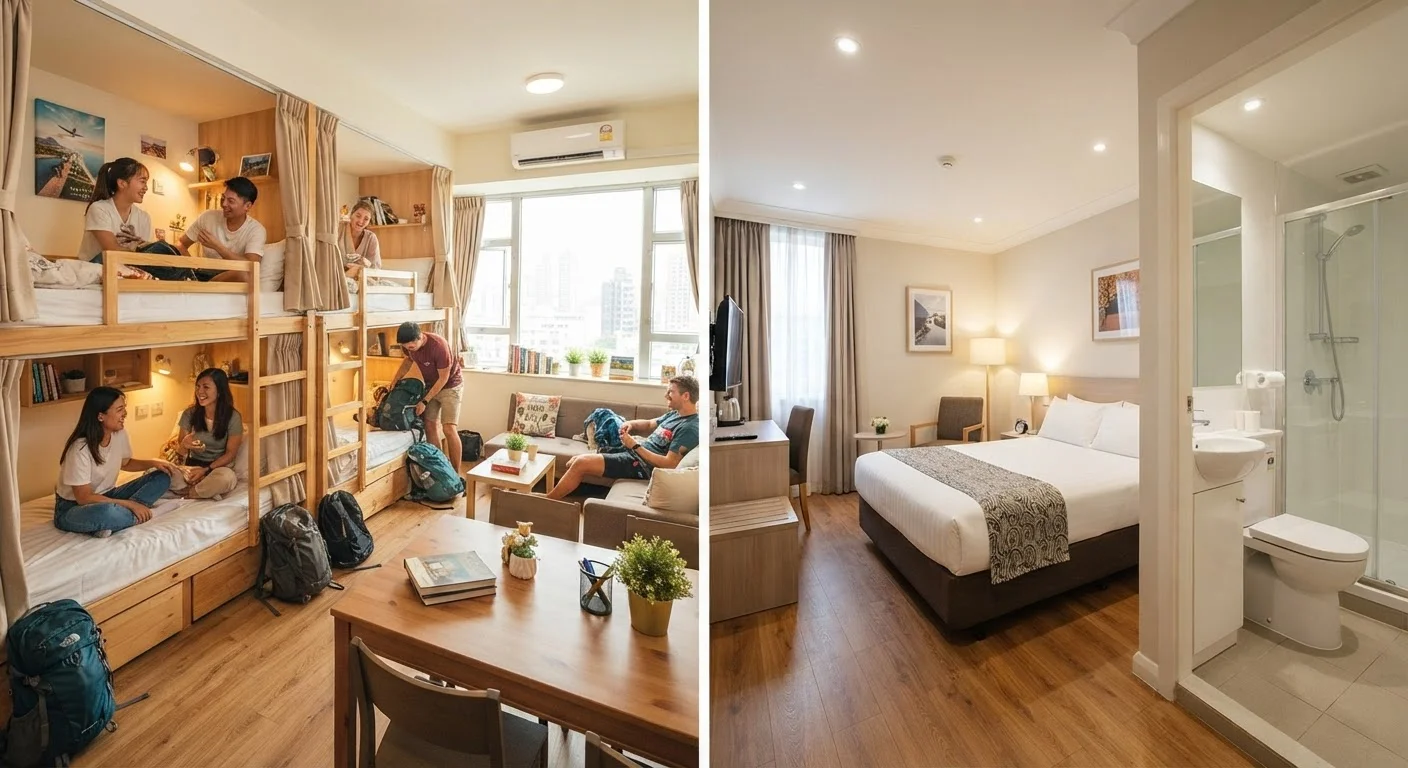 Hostel vs. Budget Hotel: Which One Saves You More Without Costing You Sleep