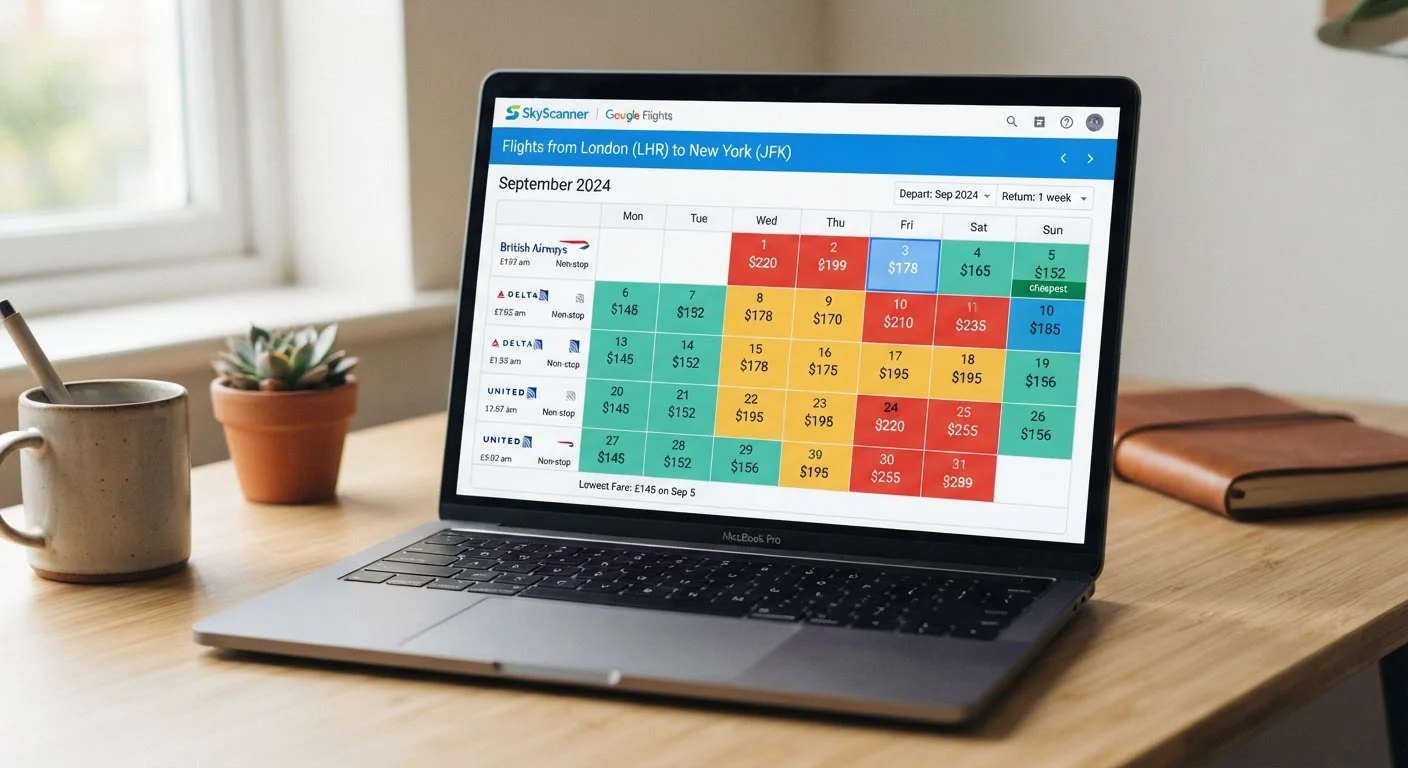 Reading an Airline Fare Calendar Without Getting Confused