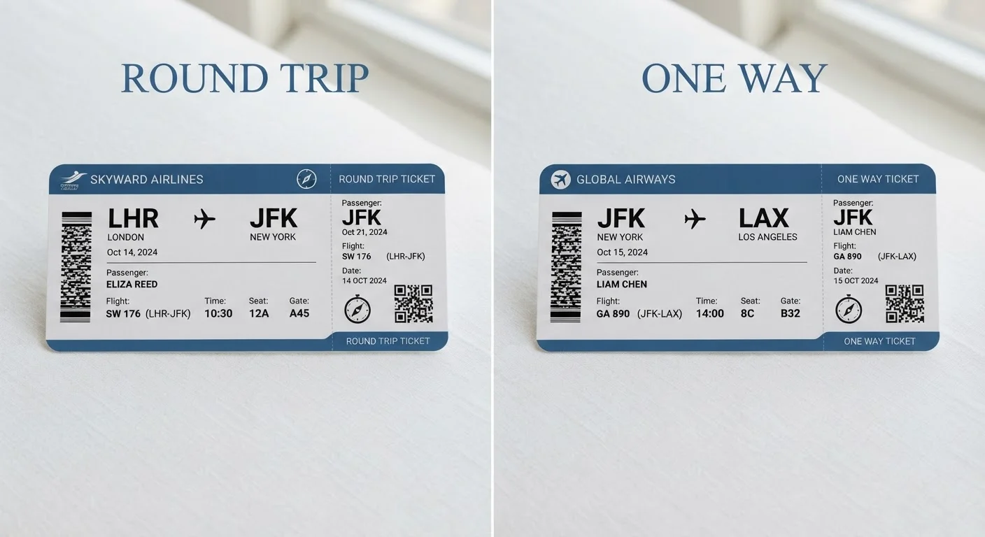 Round-Trip vs. Two One-Way Tickets: Which Pricing Model Works in Your Favor?